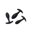 Flared Base Silicone Butt Plug Set