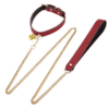 Black PU Leather with Gold Chain Premium 8-Piece Set