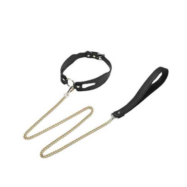 BDSM Collar with Metal Chain