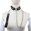 BDSM Collar with Metal Chain