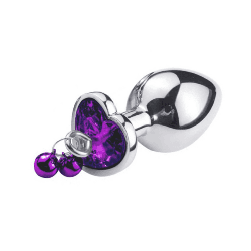 Purple Heart Jingle Butt Plug Purple Heart Jingle Butt Plug