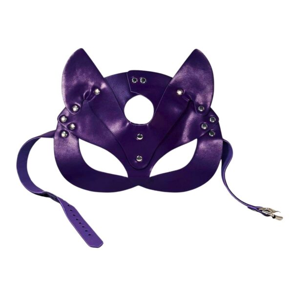 Purple BDSM Cat Mask Purple BDSM Cat Mask
