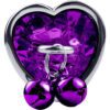 Purple Heart Jingle Butt Plug