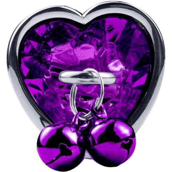 Purple Heart Jingle Butt Plug