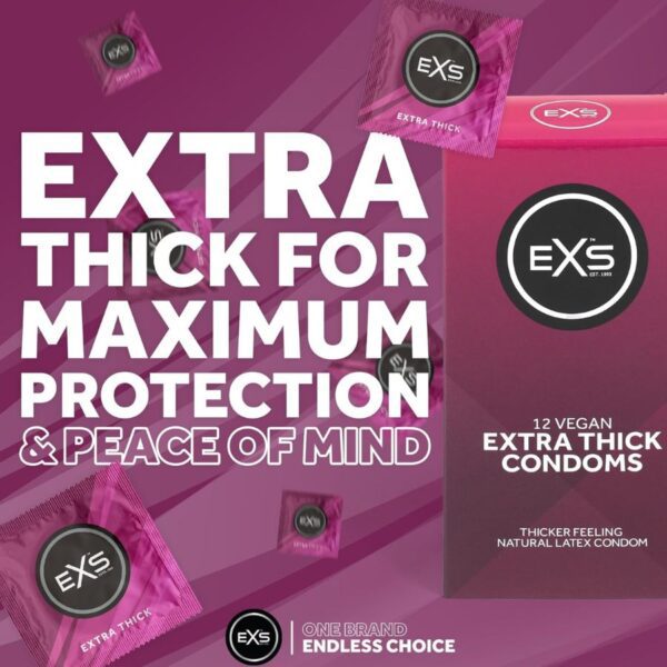 EXS Extra Thick CondomsPack of 12 EXS Extra Thick Condoms Pack of 12