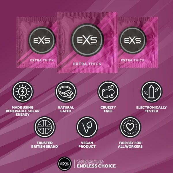 EXS Extra Thick Condoms Pack of 12 EXS Extra Thick Condoms Pack of 12