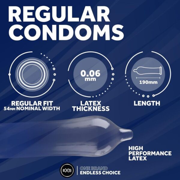 EXS Regular Condoms Pack of 12
