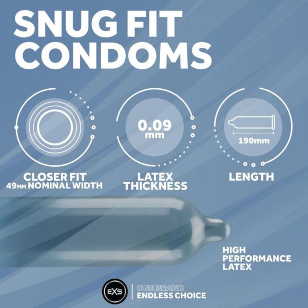 EXS Snug Fit Condoms Pack of 12