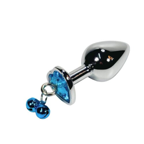 Blue Heart Jingle Butt Plug Blue Heart Jingle Butt Plug