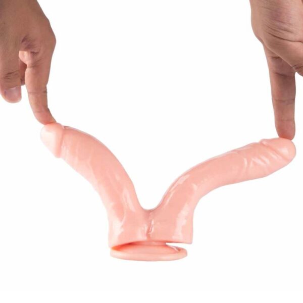 Dual Shaft Suction Cup Dildo