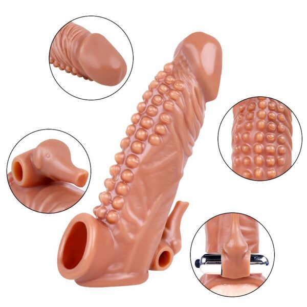 Vibrating Penis Extension -5 7 Inch Vibrating Penis Extension