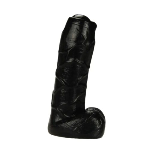 6-Inch Black TPR Dildo – Soft Flexible Toy for Beginners